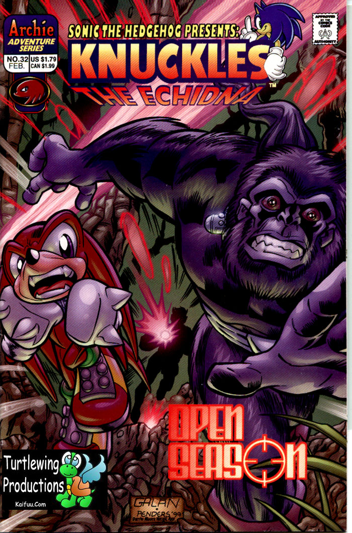 Knuckles - February 2000 Comic cover page